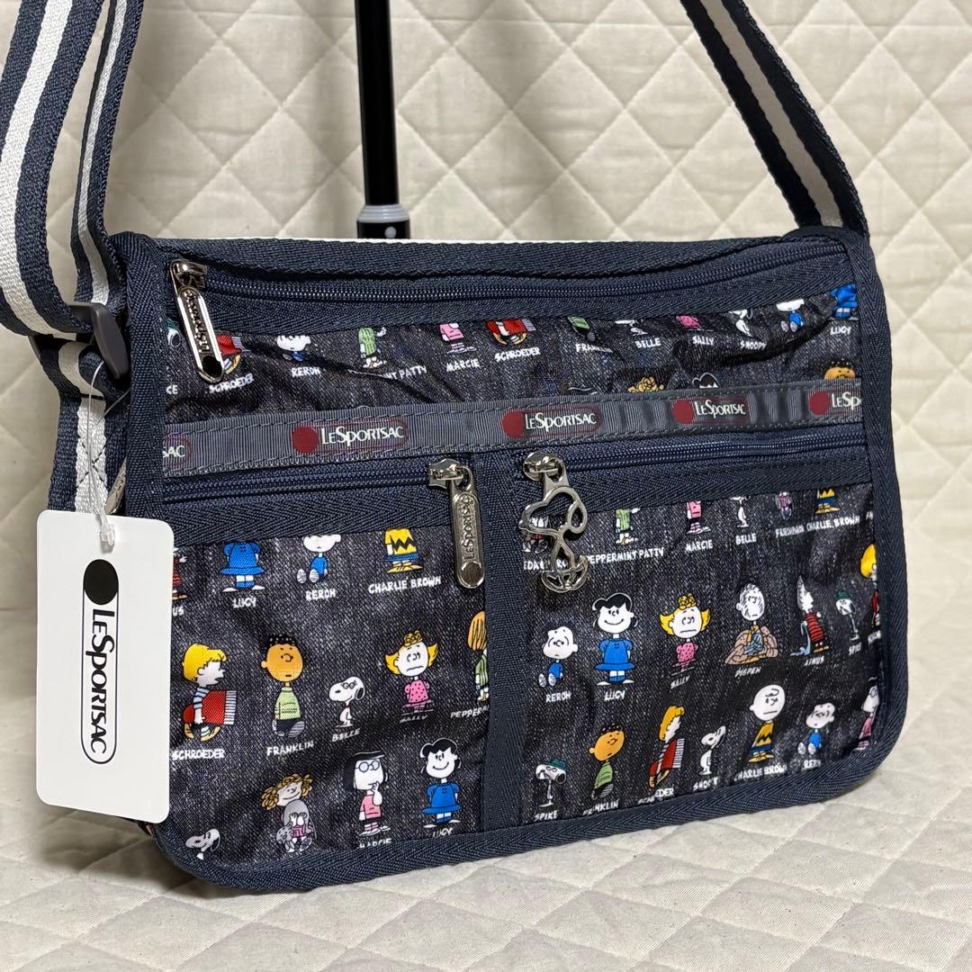 レスポートサック　スモールエブリデイバッグ　ピーナッツオールスター　デニム調