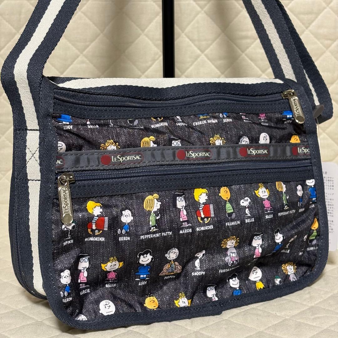 レスポートサック　スモールエブリデイバッグ　ピーナッツオールスター　デニム調