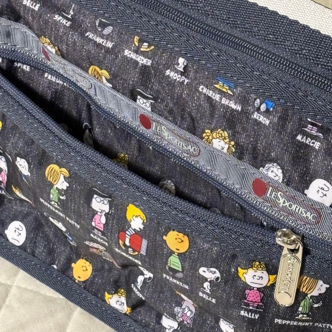 レスポートサック　スモールエブリデイバッグ　ピーナッツオールスター　デニム調