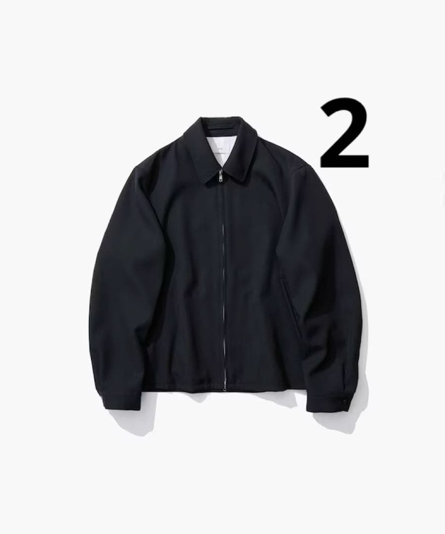 ジャケット・アウター ATON Back Satin Harrington Jacket