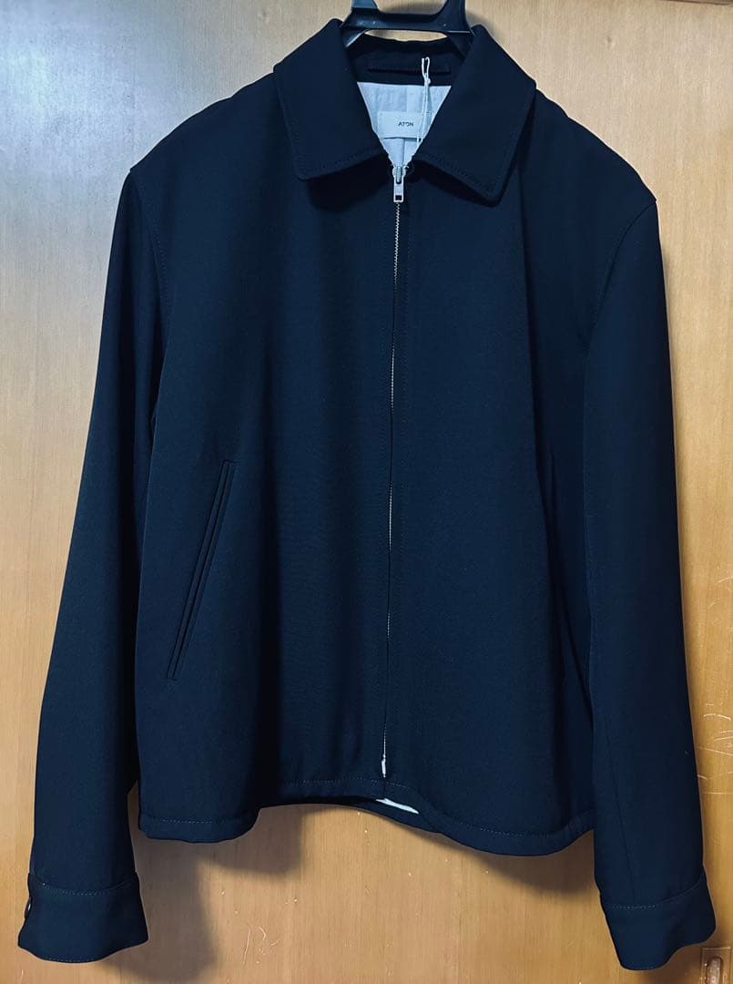 ジャケット・アウター ATON Back Satin Harrington Jacket