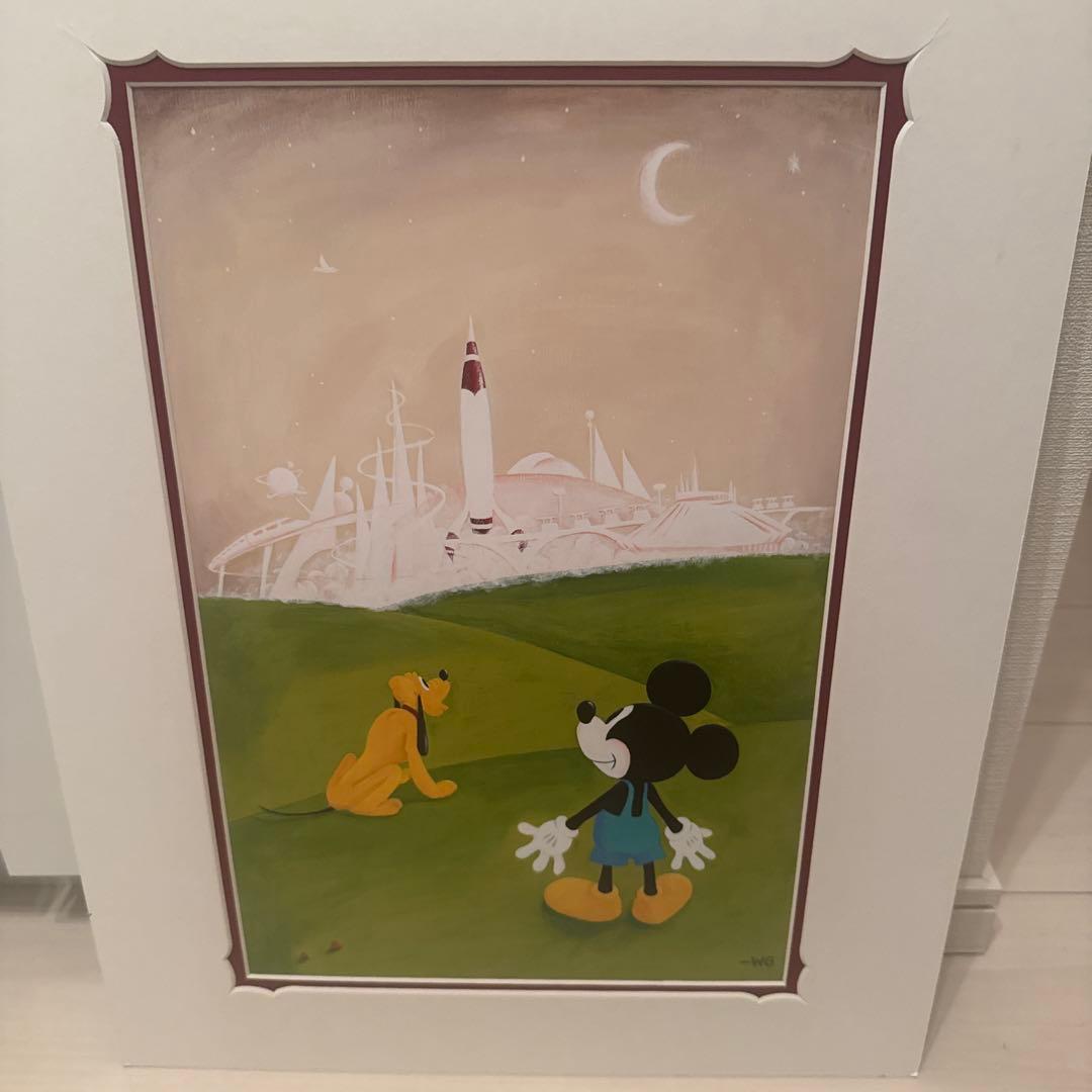 希少　世界に一枚のミッキーマウス　アート　絵　絵画