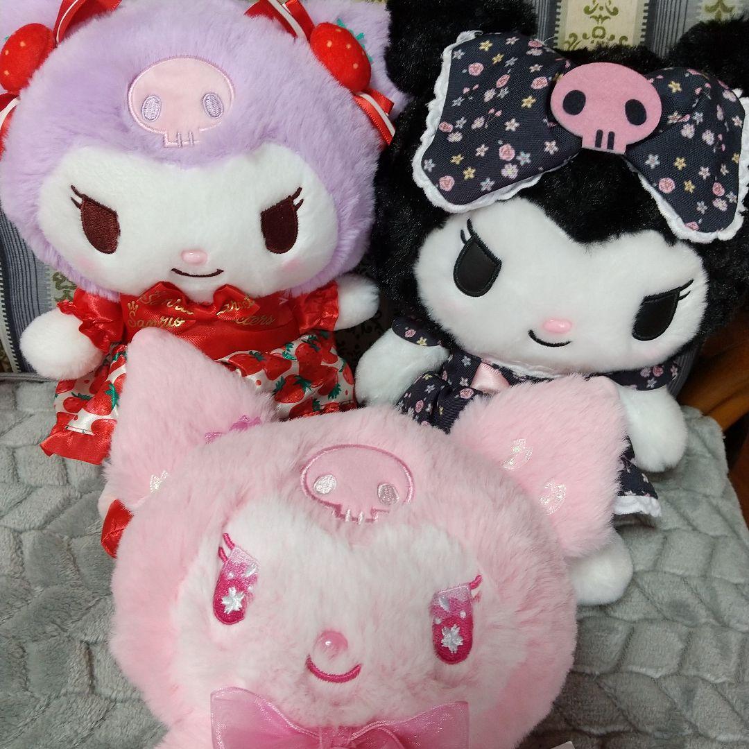 クロミ フラワードレス いちご新聞 サクラ ぬいぐるみ 3点セット