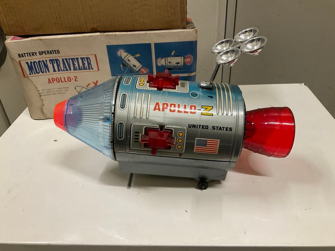 野村トーイ　ムーントラベラー アポロ − Z　日本製　昭和レトロ電動玩具