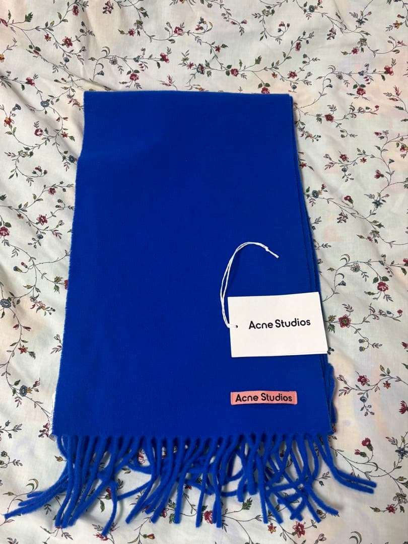 Acne Studios ブルー ストール マフラー 青