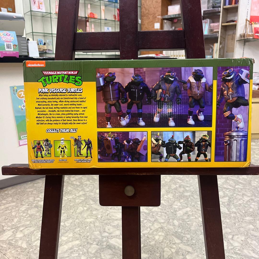 NECA TMNT ミュータントタートルズパンクディスガイズフィギュア4体セット