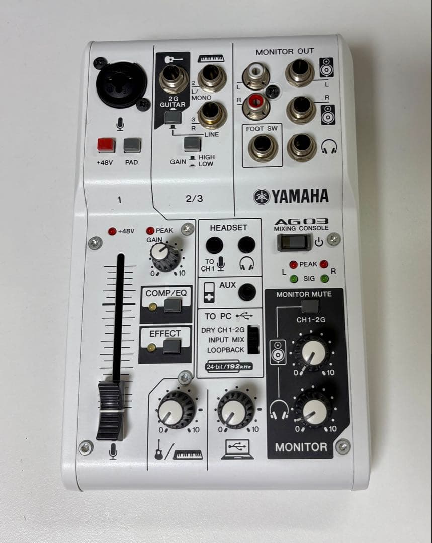 Yamaha AG03 USBオーディオインターフェイス　ヤマハ