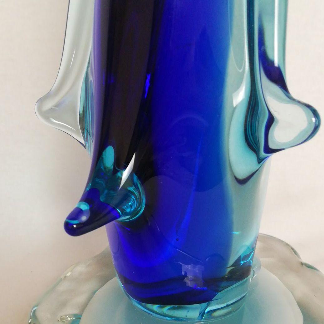 マルティグラス　大きな　ペンギン　置物　硝子　専用箱付き