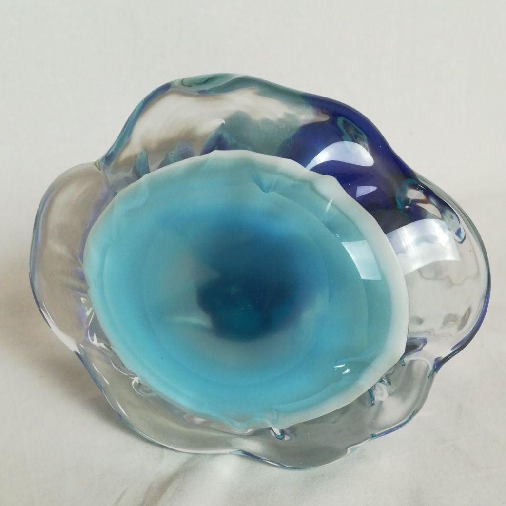 マルティグラス　大きな　ペンギン　置物　硝子　専用箱付き