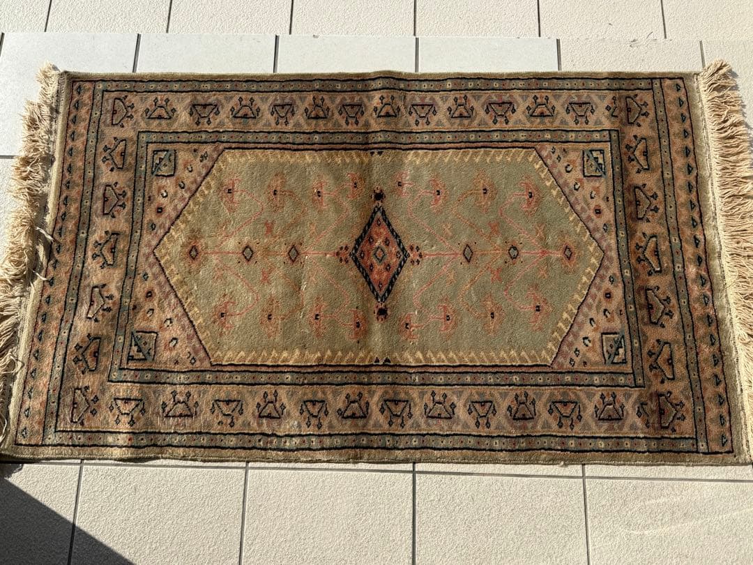 T89 ヴィンテージ トルコ ウシャク オリエンタル ラグ マット