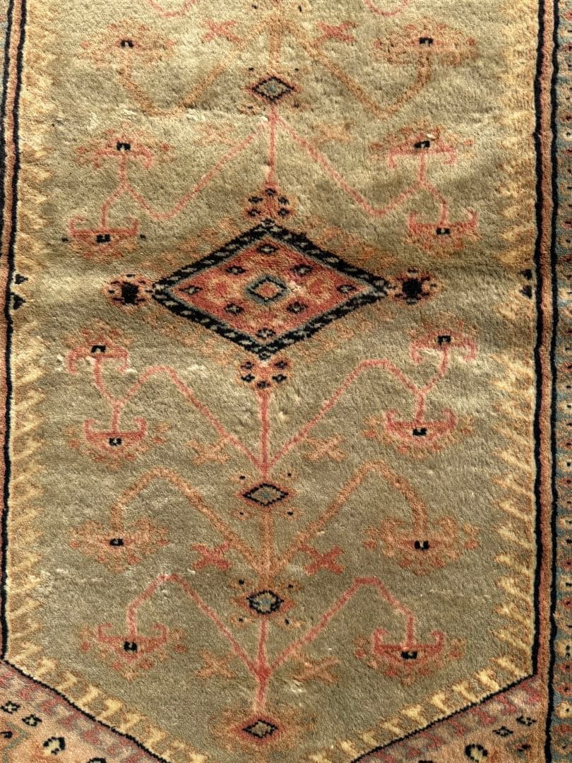 T89 ヴィンテージ トルコ ウシャク オリエンタル ラグ マット