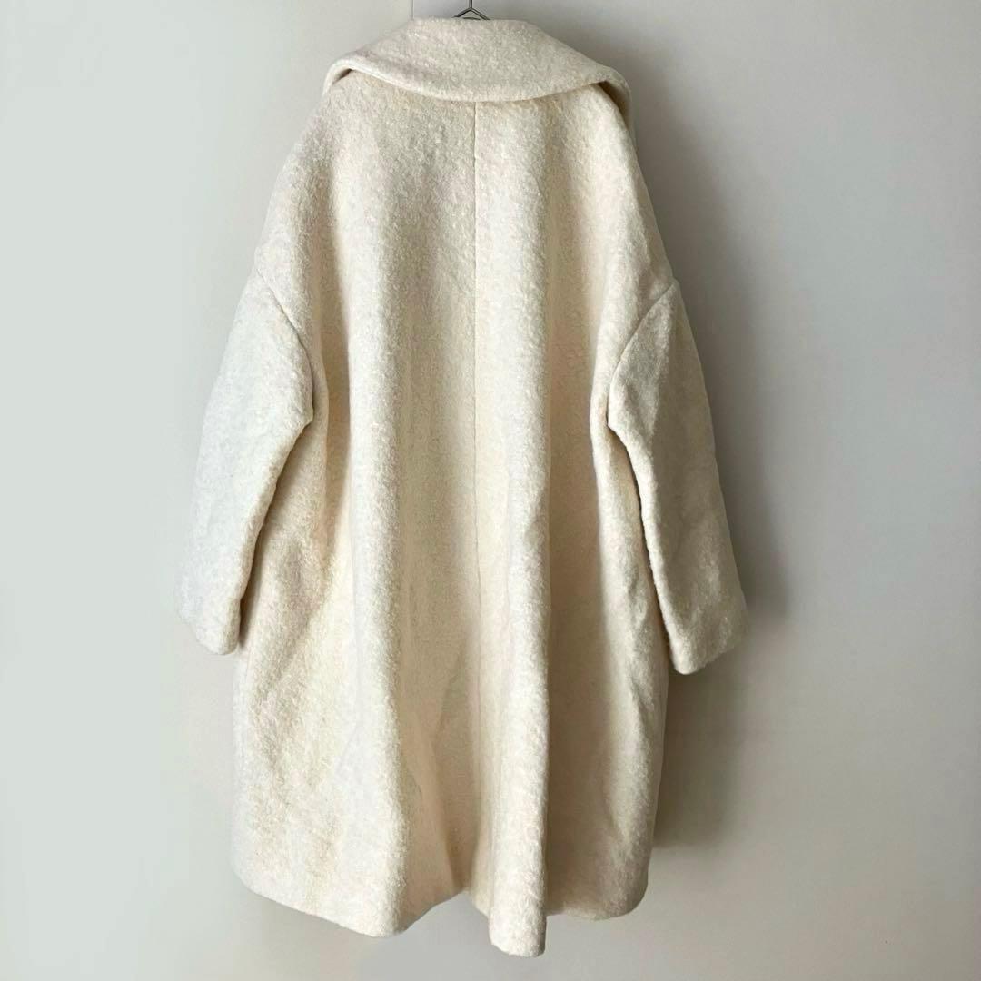 美品✨【GANNI】 ガニー FENN オーバーサイズ コート アイボリー