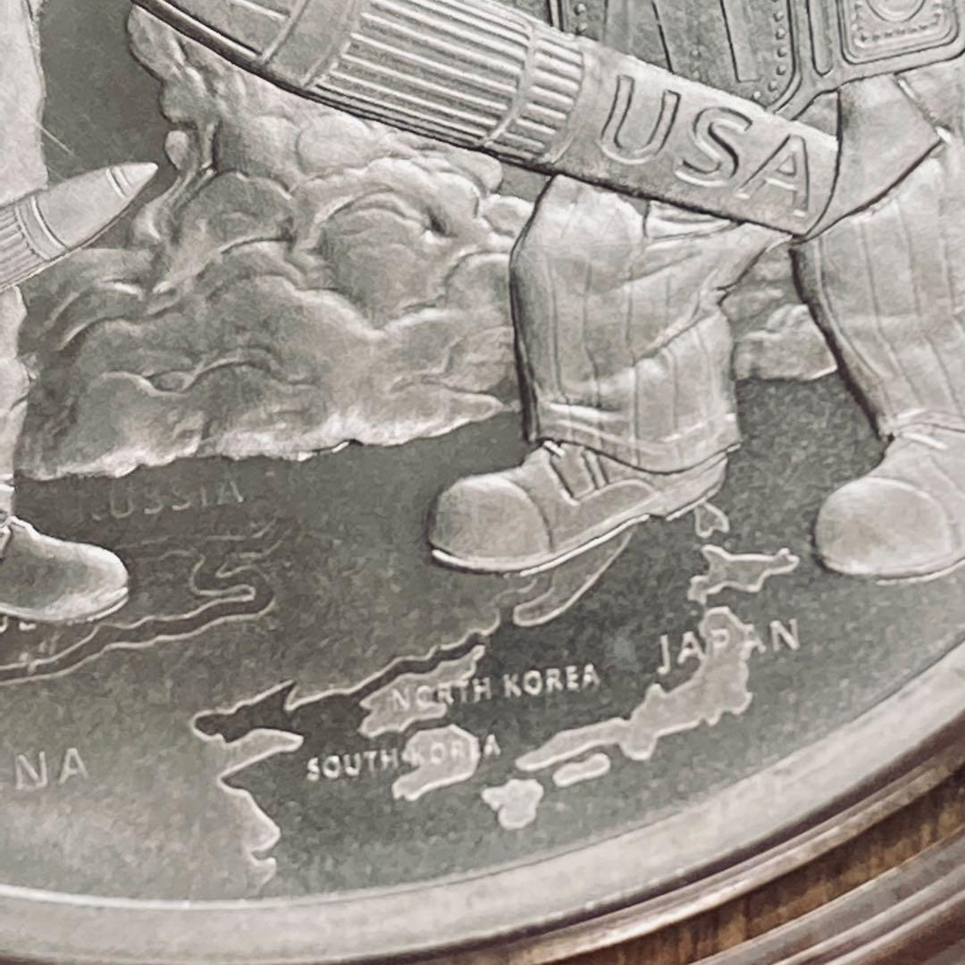 トランプ大統領　1オンス　プルーフ銀貨　MWWA