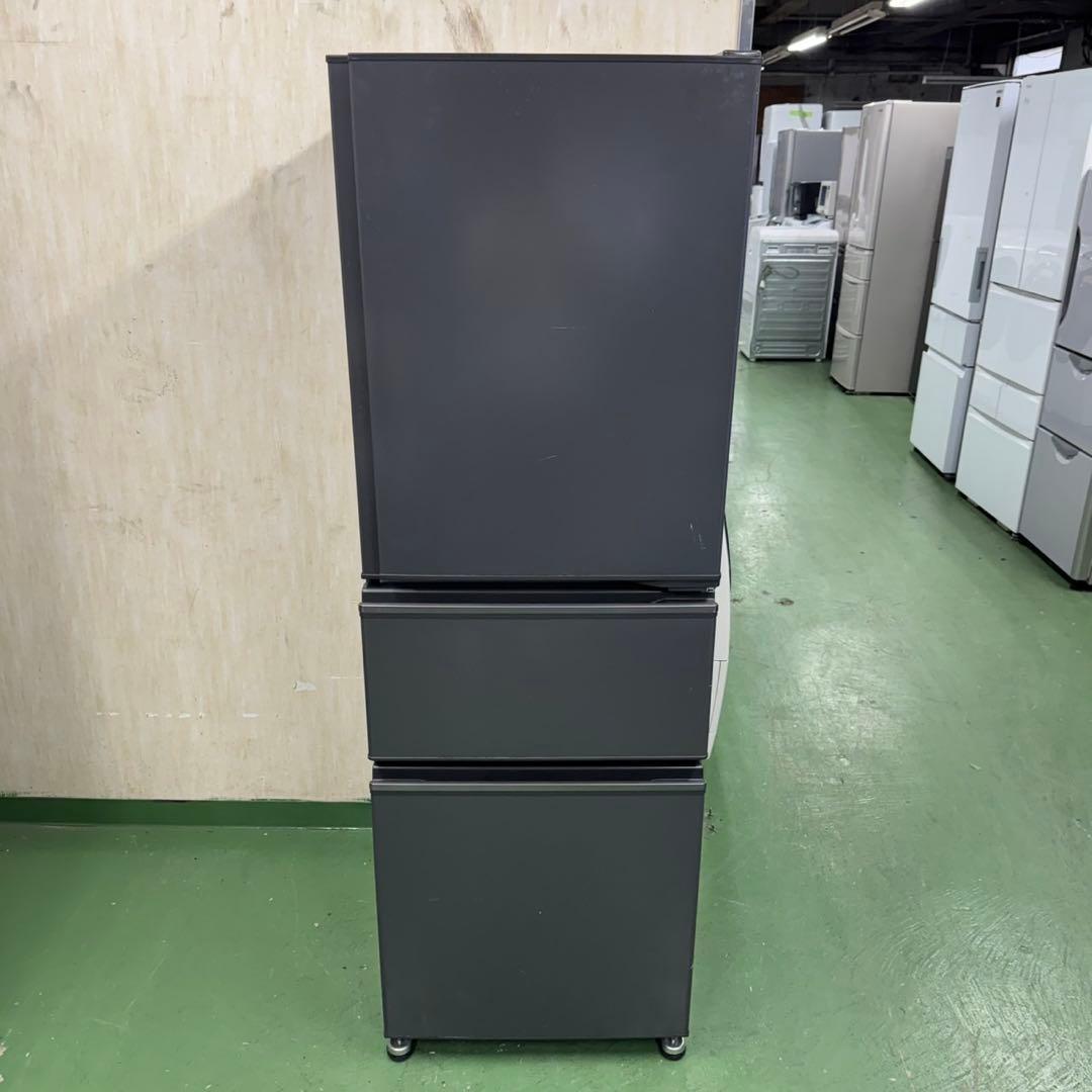 161 三菱　大型冷蔵庫　200L強　小型　家庭用　右開き　自動製氷　3ドア