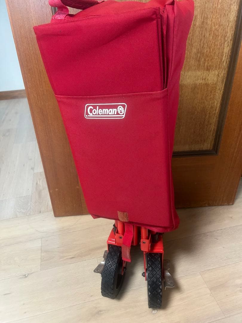 Coleman 赤 キャリーカート 折りたたみ式