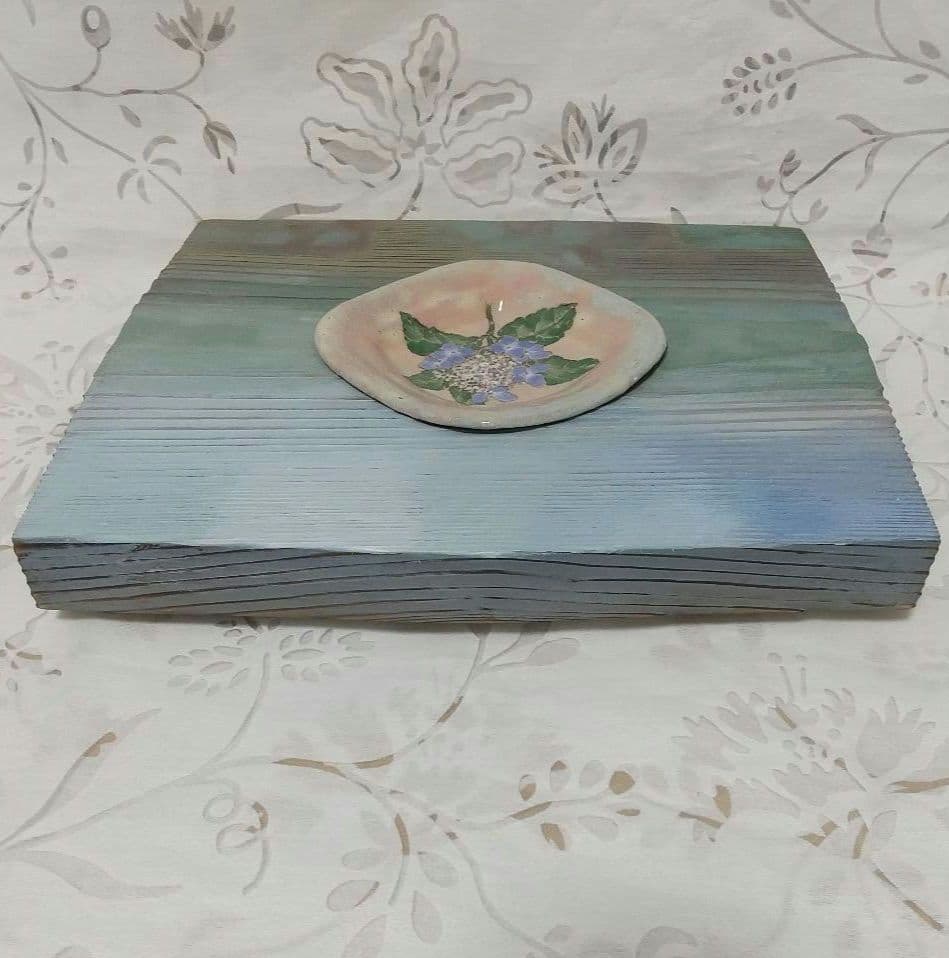 萩焼 南明寺窯 壁掛け 額 皿 外国人作家 ベアティル・ぺアソン