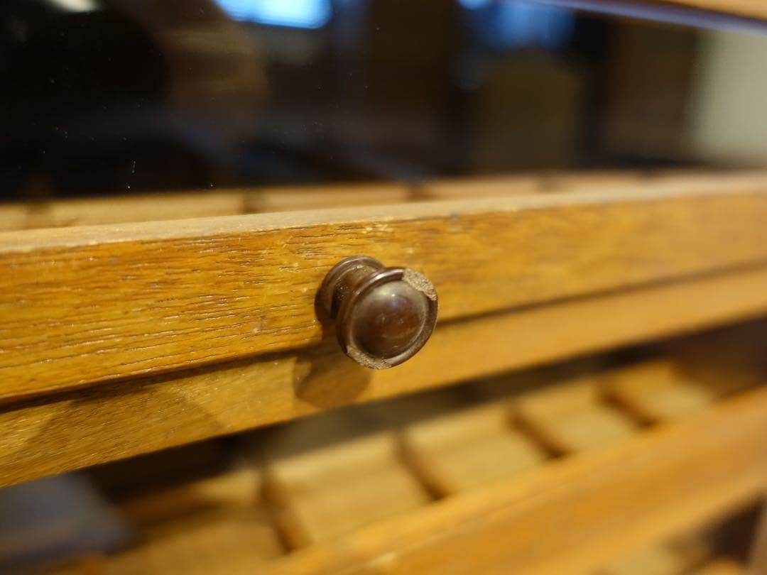 昭和レトロ 店舗什器 ショーケース 木製 古家具