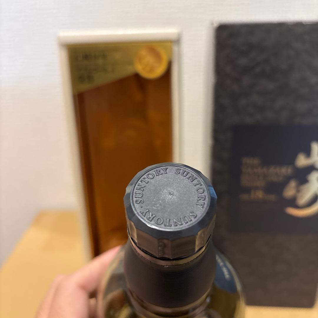 （空瓶）　サントリーウイスキー　山崎18年　空瓶　箱付き　（3）