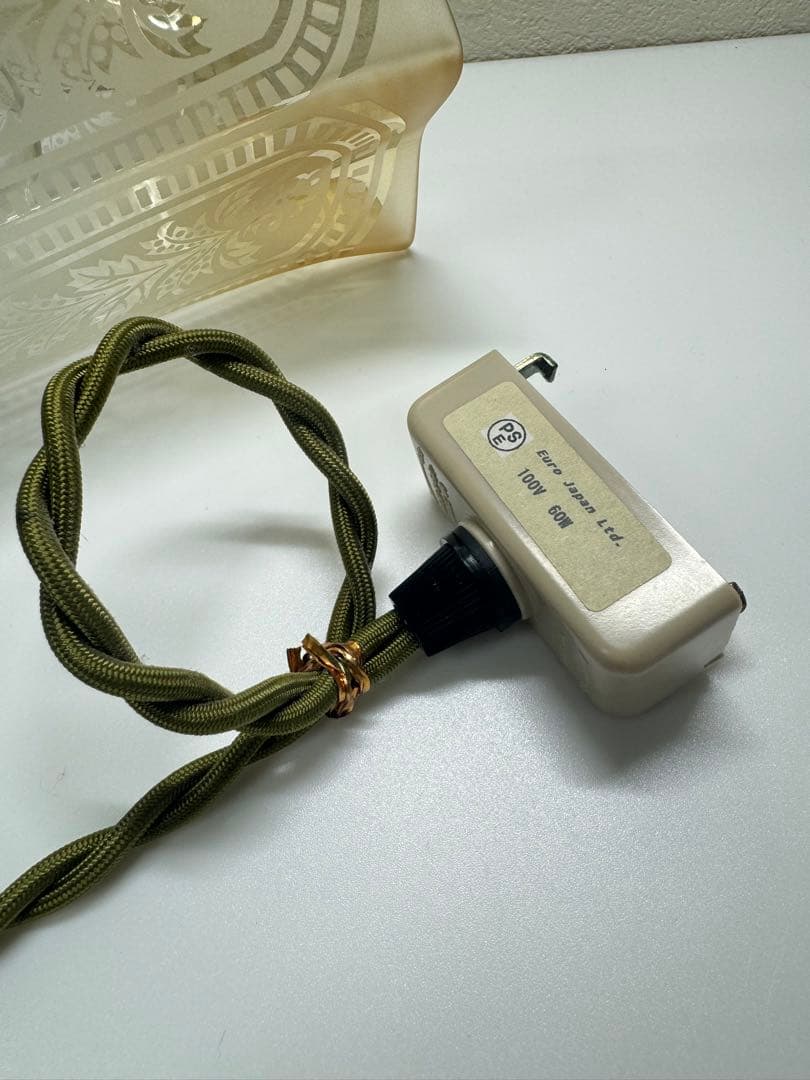 レトロ ガラス ペンダントライト 吊り下げTOSHIBA製