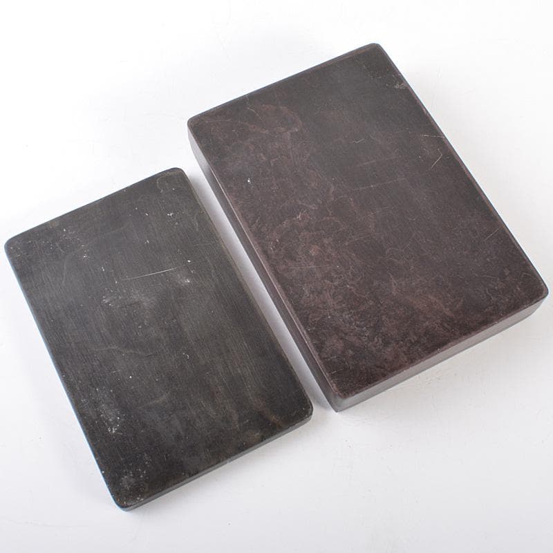 中国　細密彫刻　書道具　端渓硯　装飾端渓雕盒　M　7758E