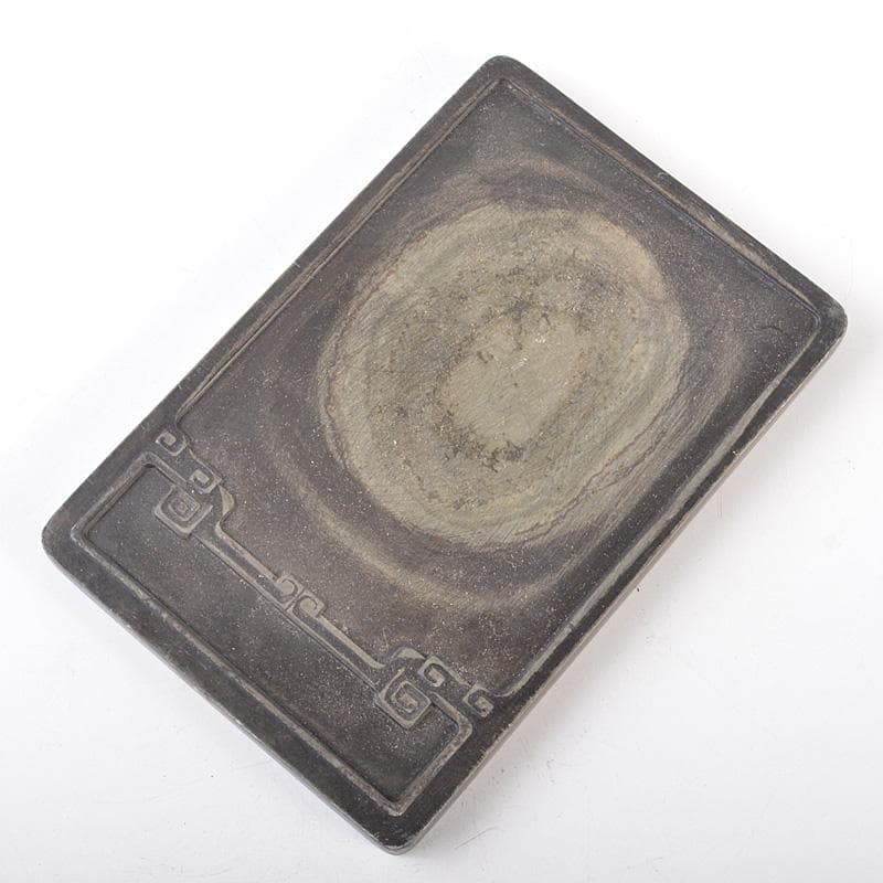 中国　細密彫刻　書道具　端渓硯　装飾端渓雕盒　M　7758E