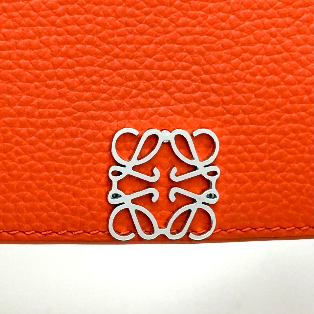 使用わずか✨ロエベ アナグラム トライフォールド オレンジ 財布　箱付　P40