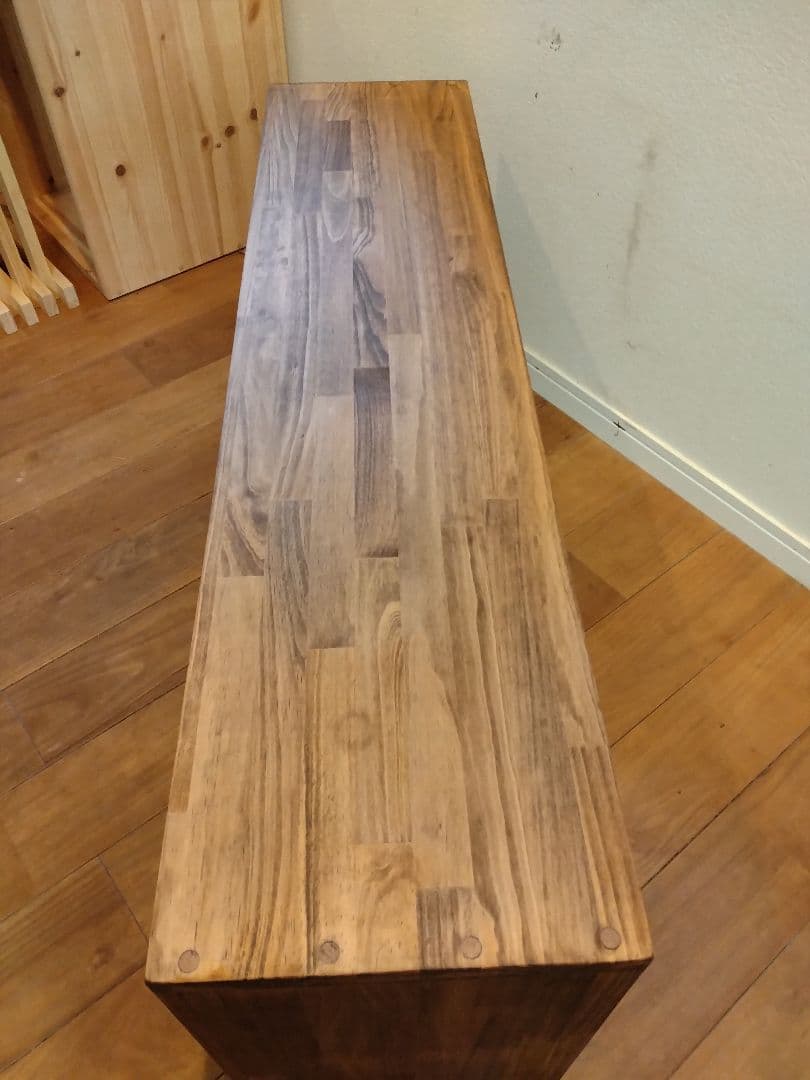 木製　ハンドメイド　オーダー　コの字　サイドテーブル　テレビ台　水槽台