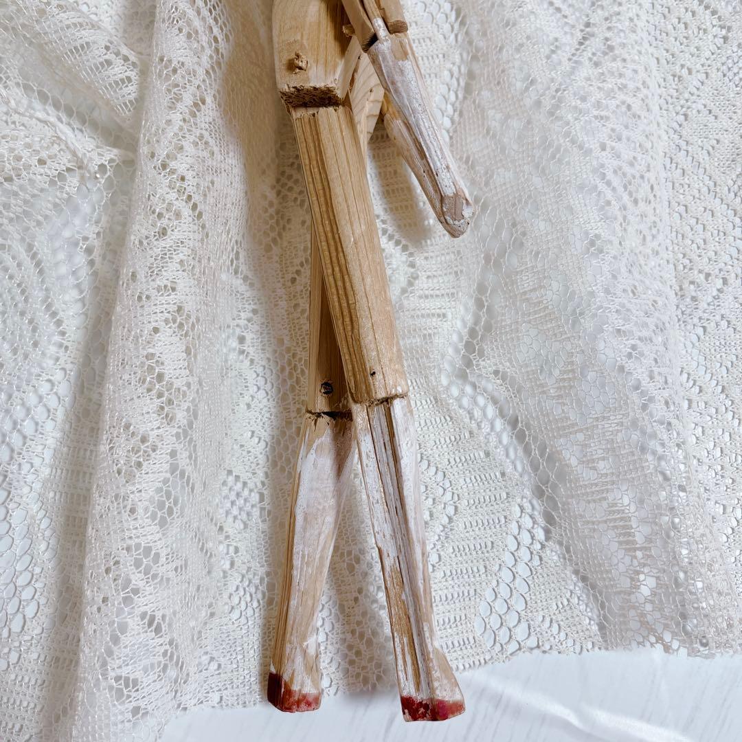 【希少】ペグドール 優しい表情　アンティーク ウッデンドール 木製人形