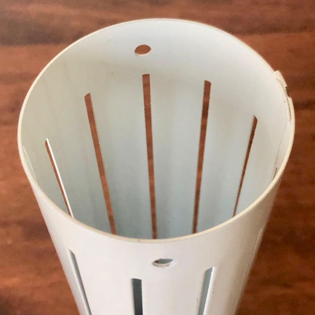 スウェーデン　北欧ビンテージ　ミルキーホワイト　シリンダー型ペンダントランプ