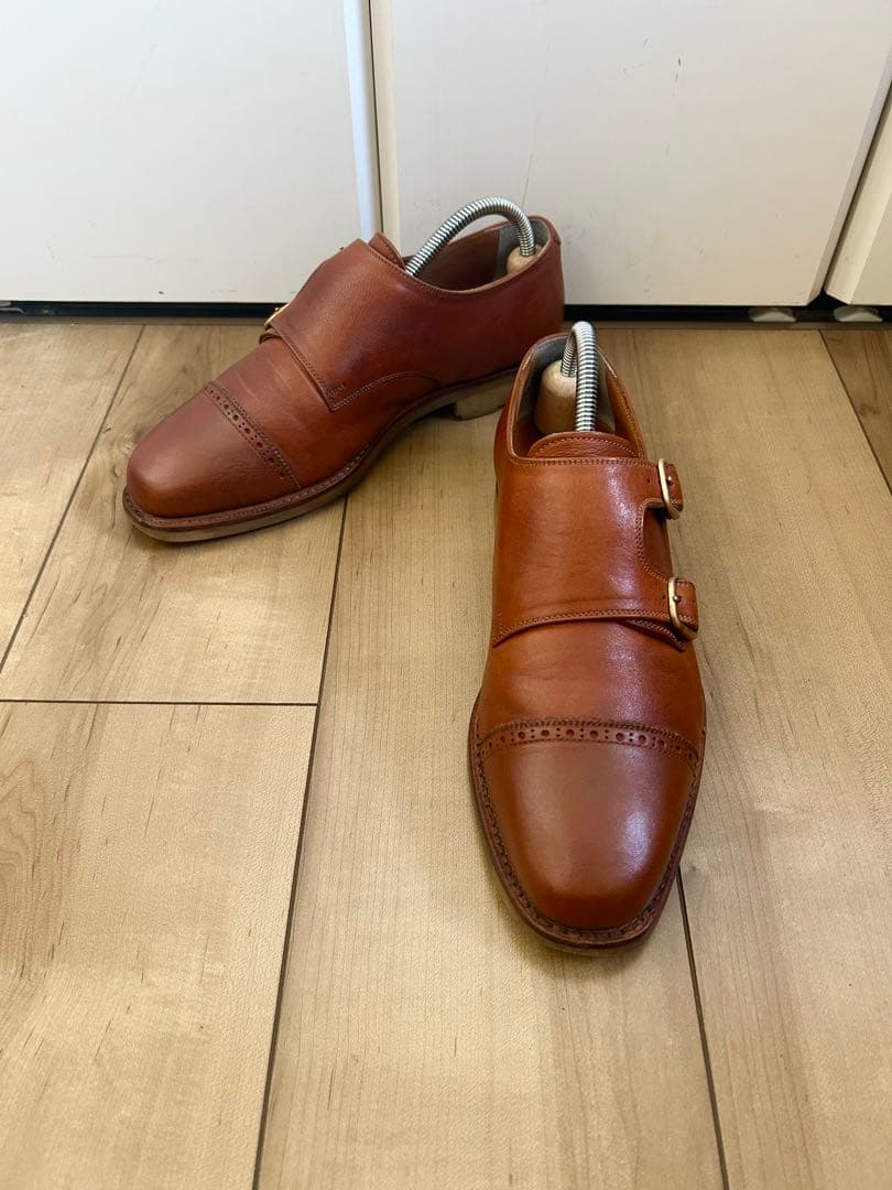 【美品】SCOTCHGRAIN スコッチグレイン ダブルモンク 24.5