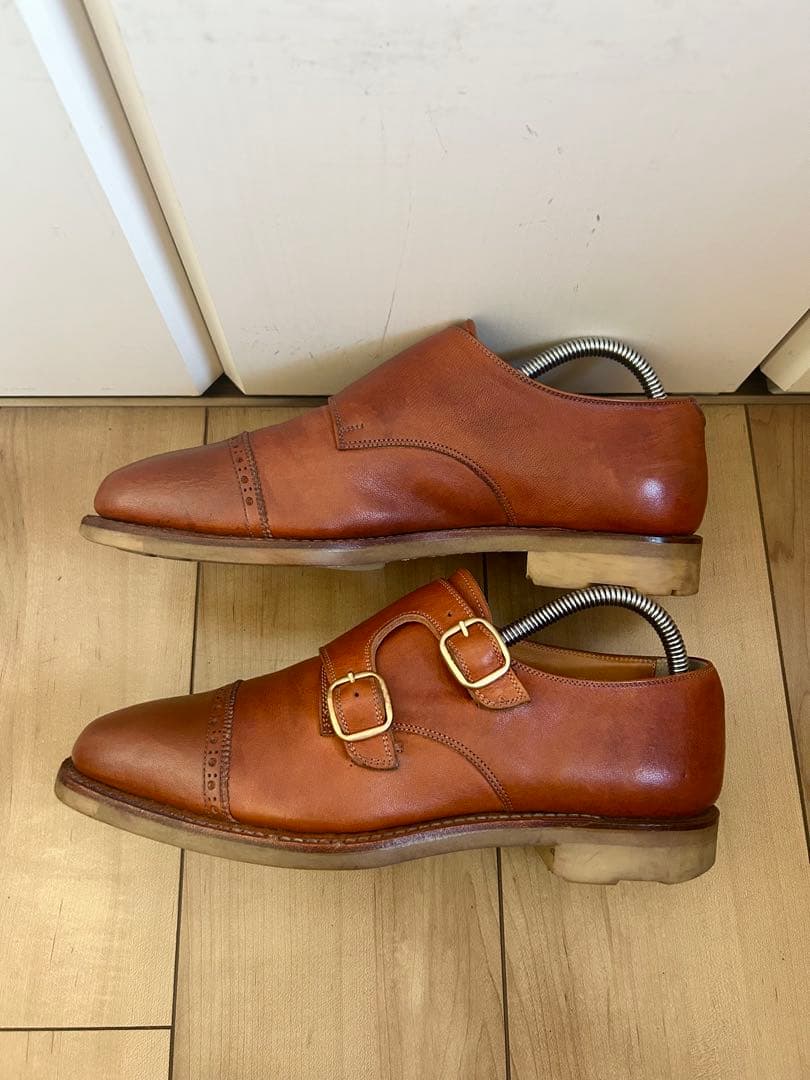 【美品】SCOTCHGRAIN スコッチグレイン ダブルモンク 24.5