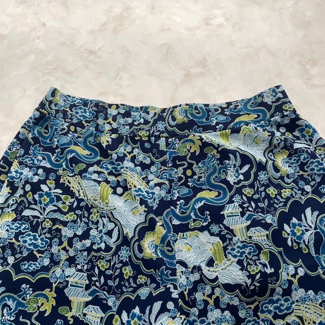 ヴィヴィアンタム パワーネット　ワイドパンツ ドラゴン柄 龍 Lサイズ 40