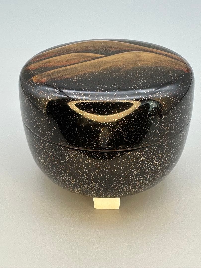 茶道具　棗　村田宗覚　遠山蒔絵　 内側銀地