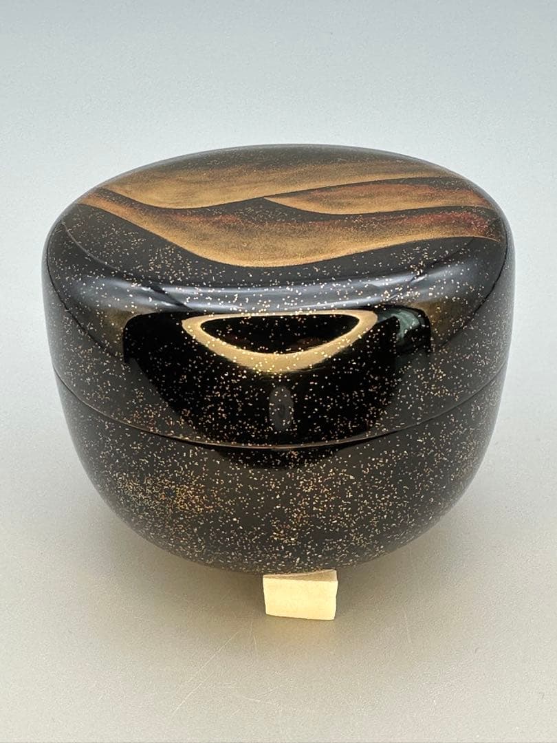 茶道具　棗　村田宗覚　遠山蒔絵　 内側銀地