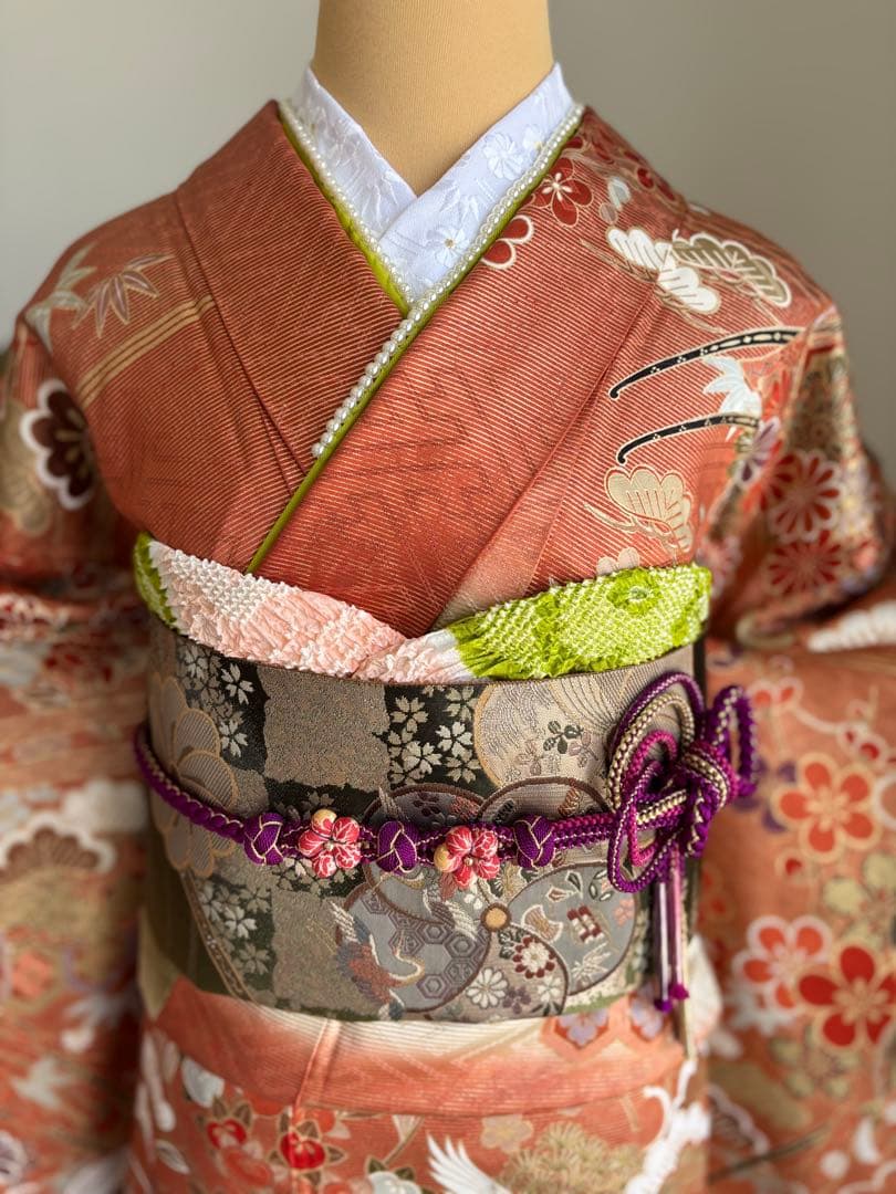 《特別大特価❣️③》振袖フルセット　正絹　成人式