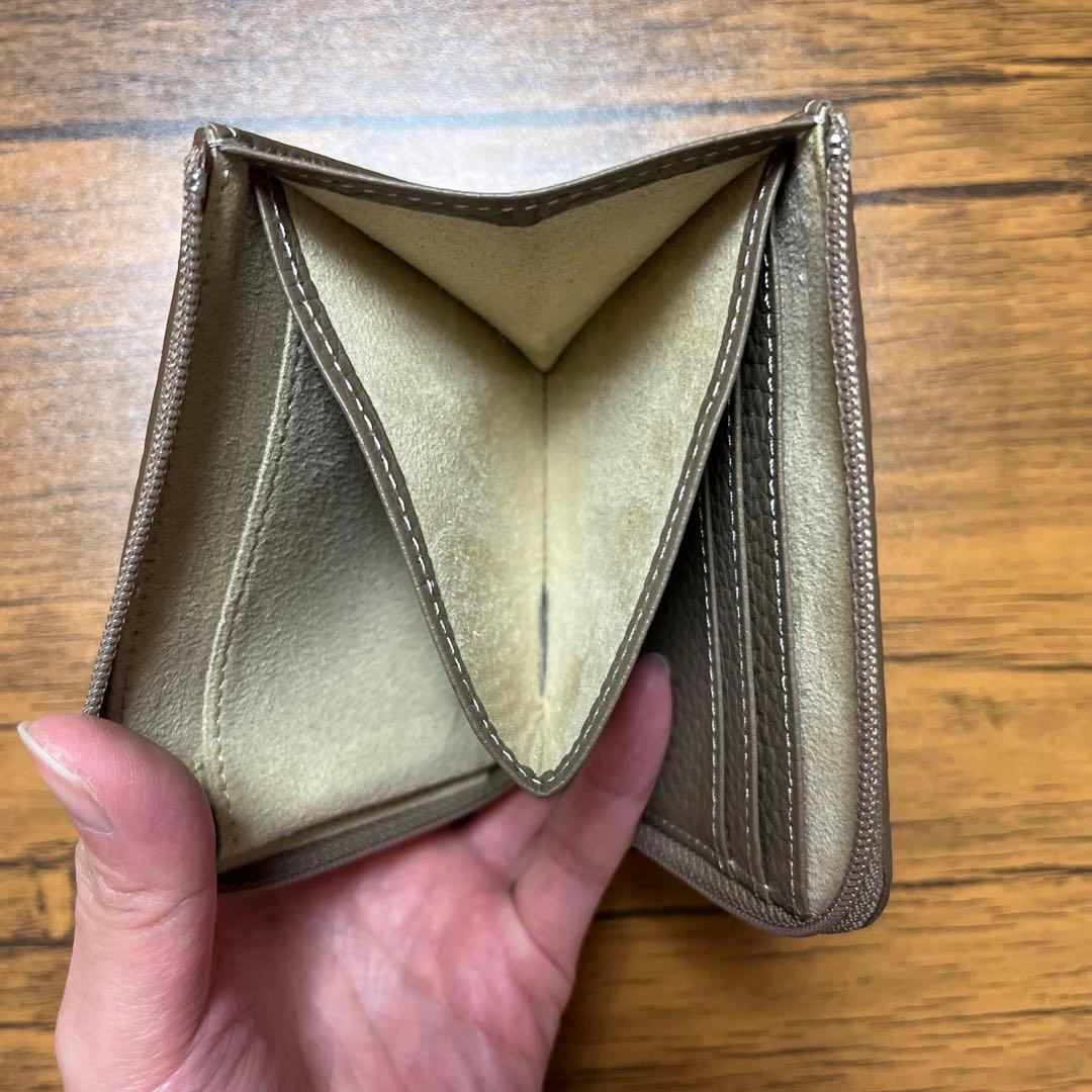 【本日お値下げ中】2025年12月購入 ATAO ミリモケリー トープ 折り財布