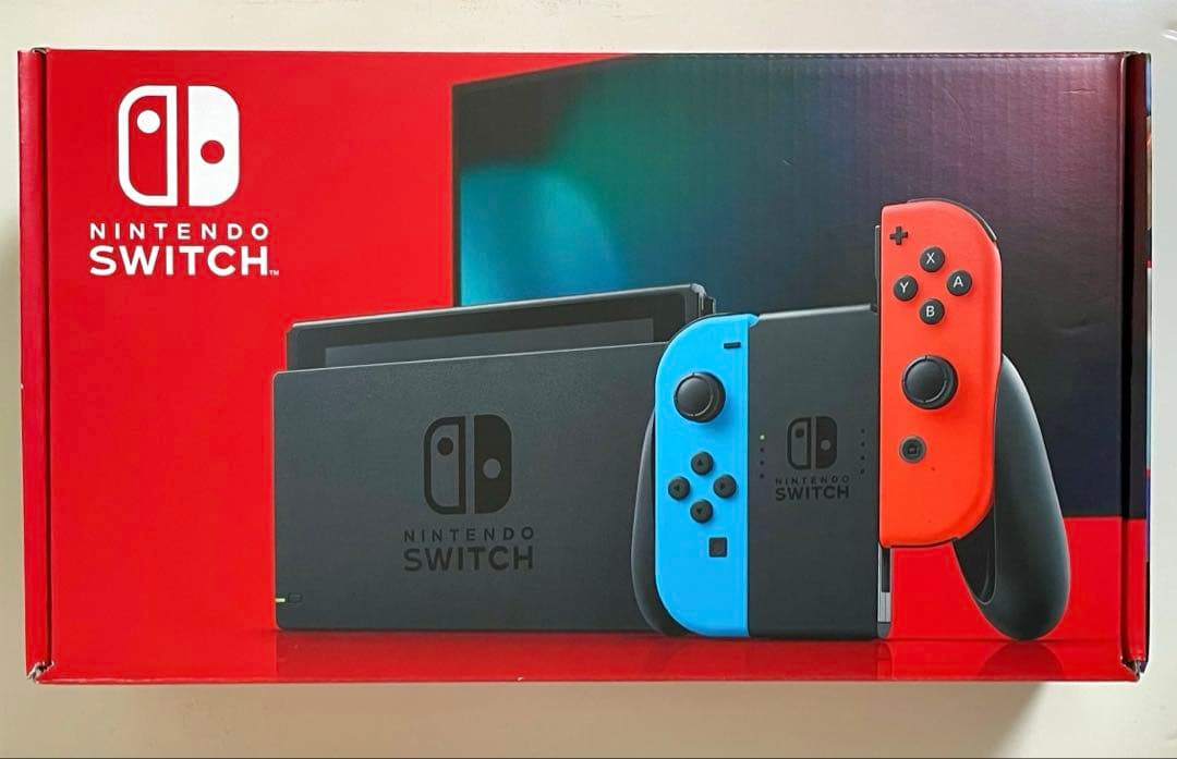【美品】Switch 本体 保護フィルム・外箱・付属品あり 動作確認済 初期化済