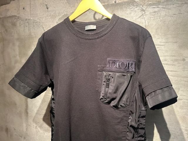 ♪送料無料★DIOR × sacai★名作コラボ★Tシャツ★異素材構築★黒★S♪