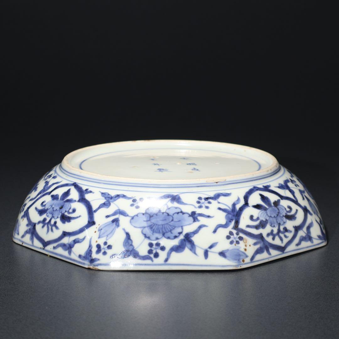 古伊万里金襴手八角鉢　∅ 24㎝　骨董　古伊万里　R0100ラ