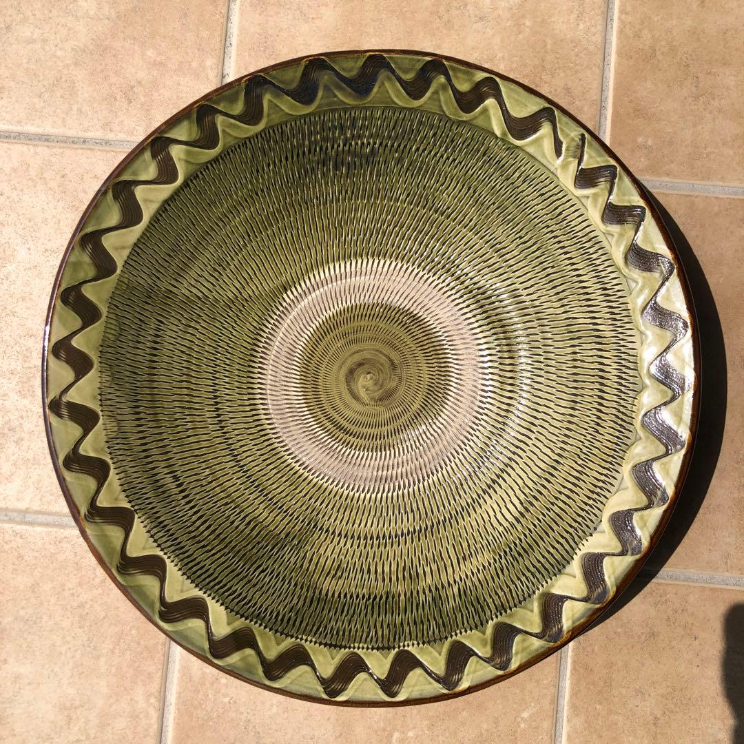 小鹿田焼　大皿　陶芸