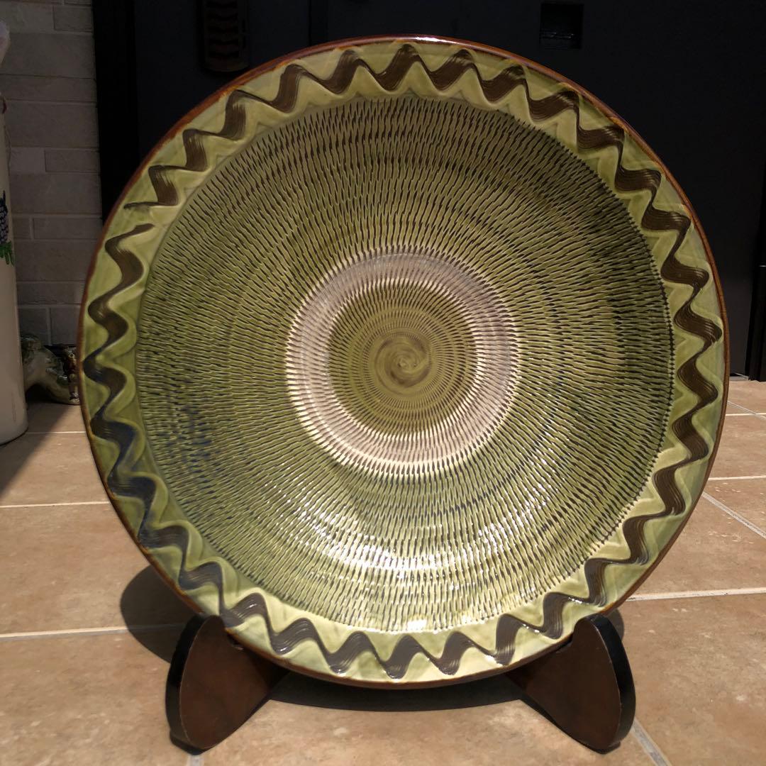 小鹿田焼　大皿　陶芸