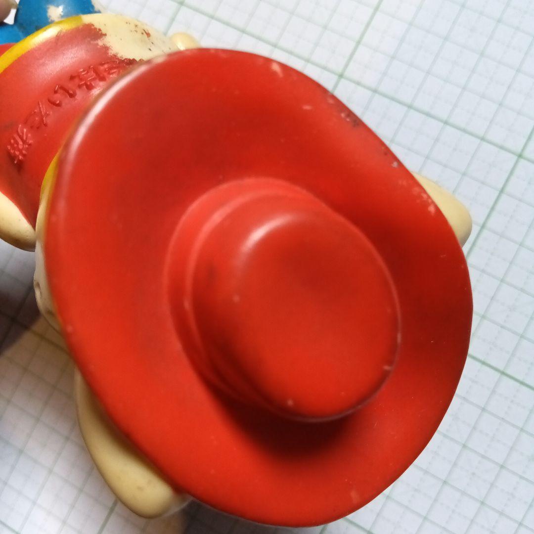 長靴をはいた猫　ソフトビニール人形　貯金箱　昭和レトロ　ソフビ