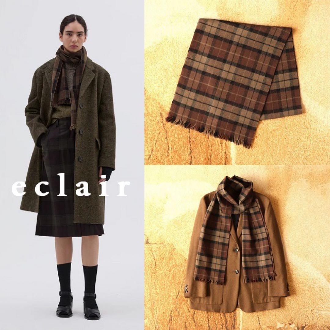 2023AW マーガレットハウエル チェックウール スカーフ ストール 3.2万