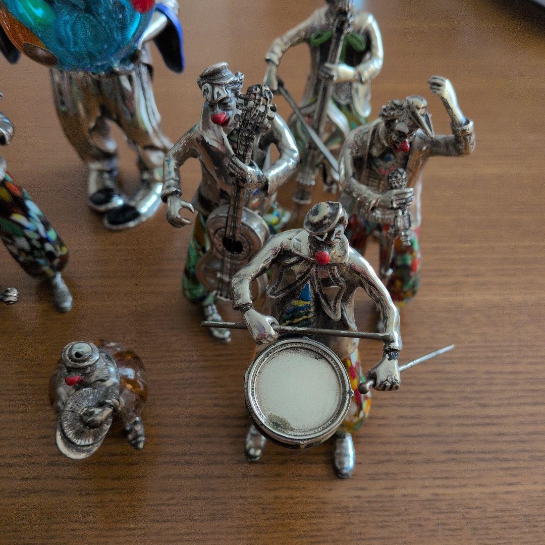 専用再出品 MURANO ムラノガラス ANGINI作 アンティーク人形セット