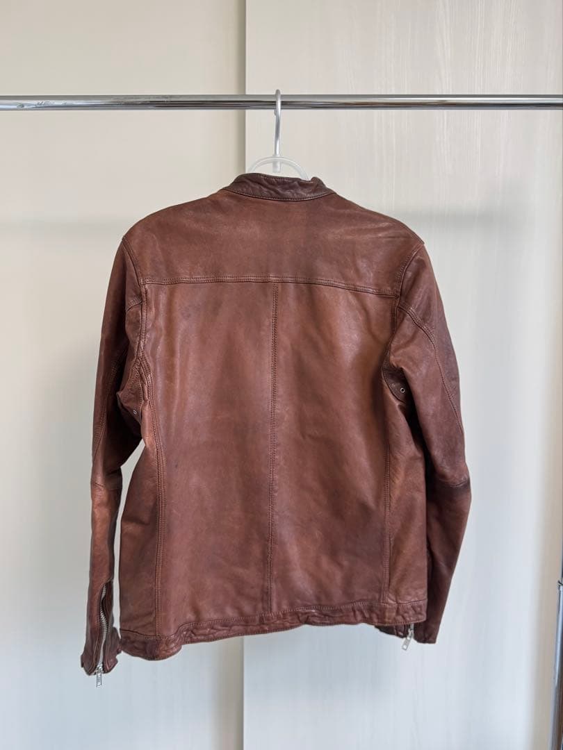 【美品】ユナイデットアローズ ライダースジャケット シングルジップ Mサイズ