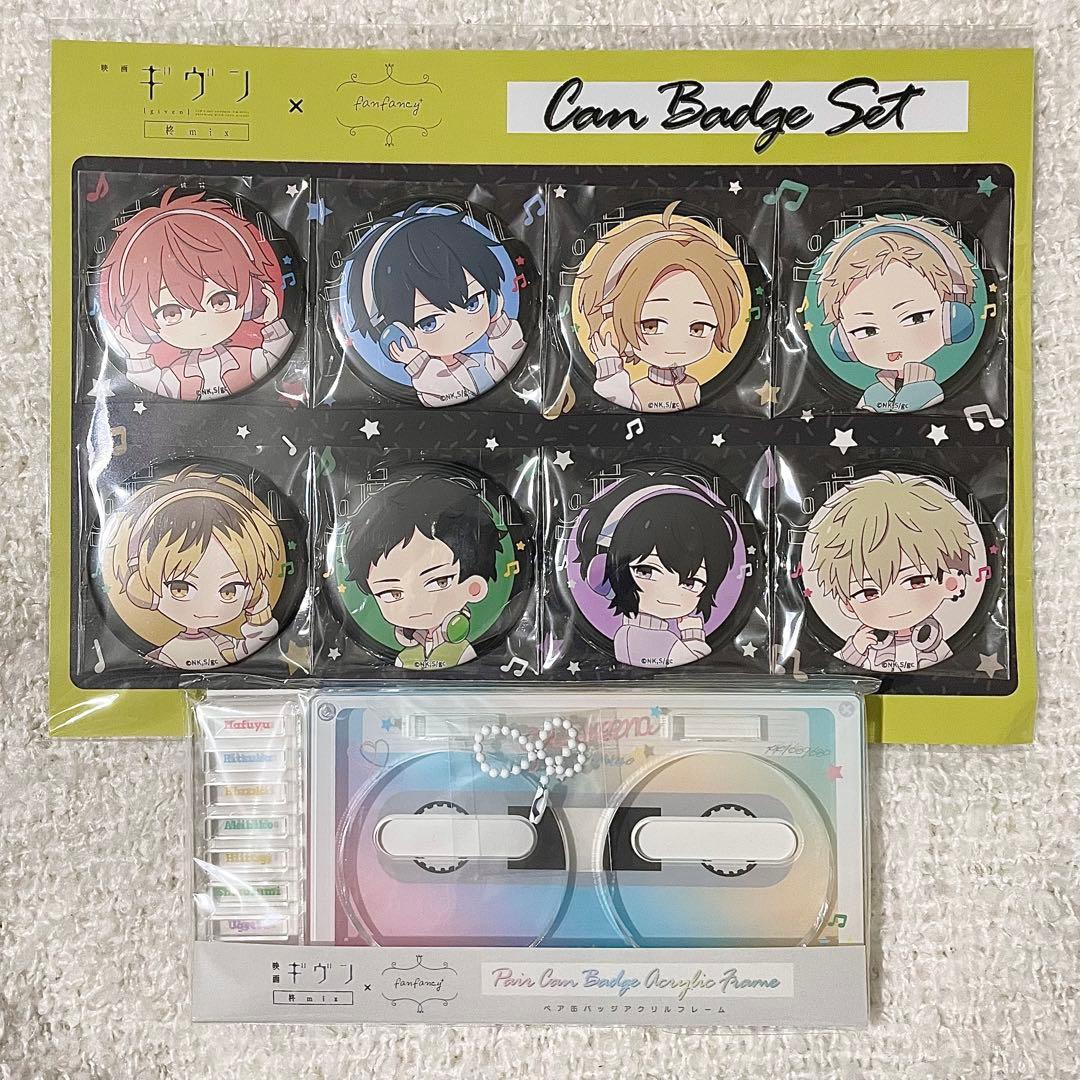 ギヴン 柊mix FUKUYA ペア缶バッジアクリルフレーム 缶バッジセット