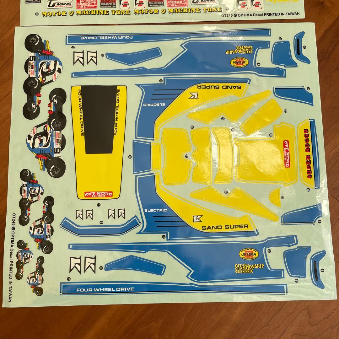 新品 オプティマ　ボディ クリア　塗装済　新品デカール付！