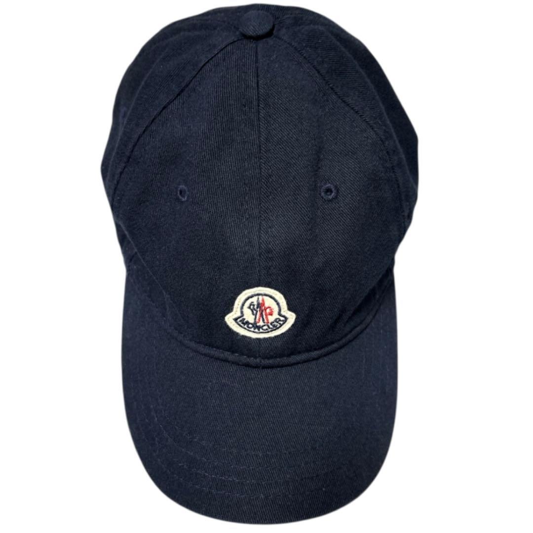 MONCLER ネイビーキャップ キッズ(大人着用可サイズ) M