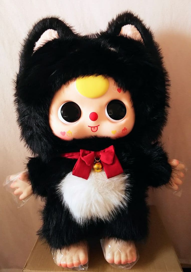 正規品 babythree 1000% 2代目 丸目 大人気 黒猫 ぬいぐるみ