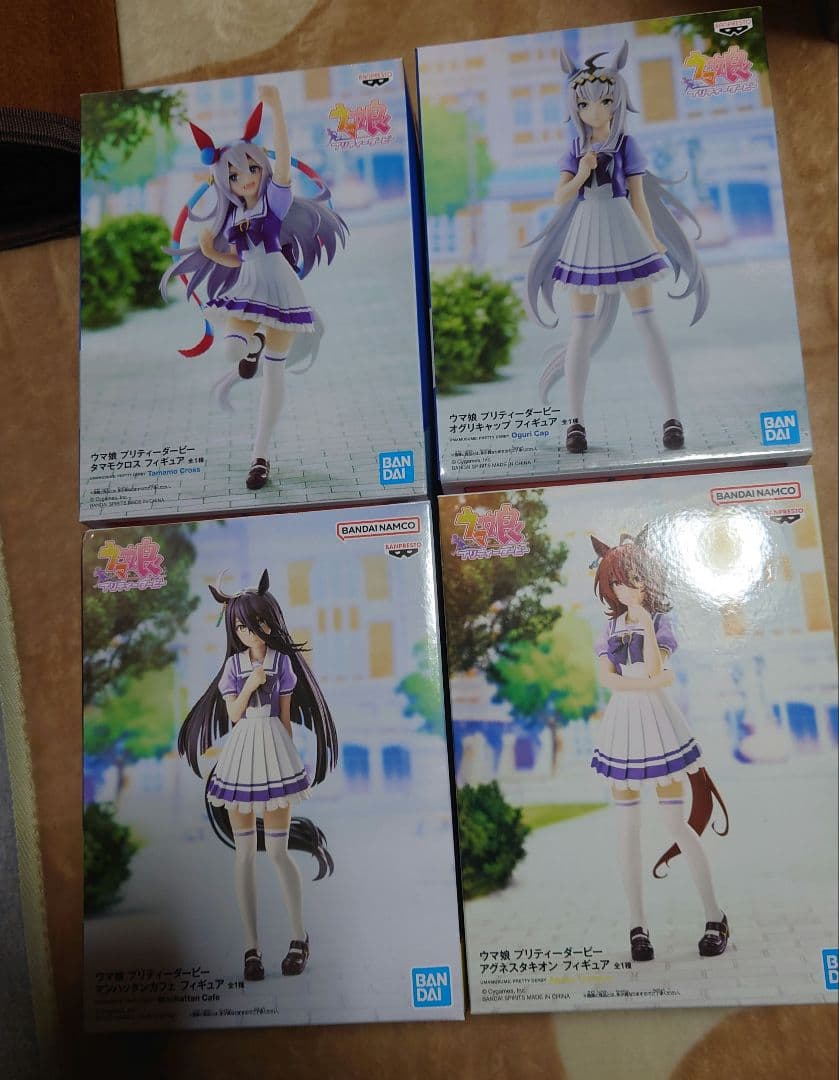 ウマ娘　フィギュア　タマモクロス　オグリキャップ　タキオン　マンハッタンカフェ